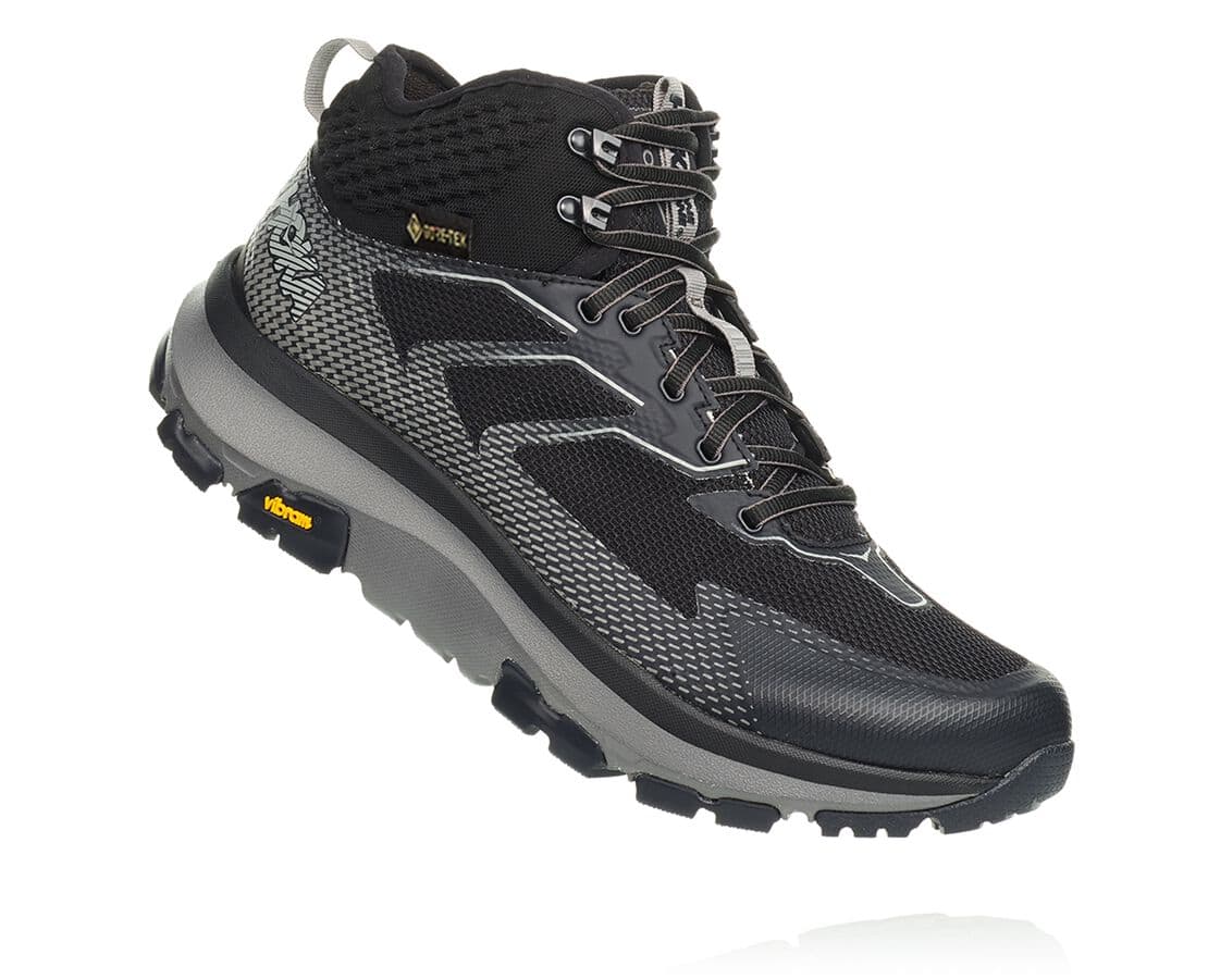 Hoka One One Toa Gore-Tex Férfi Túrabakancs Fekete / Sötét Szürke [NXHQT-7951]